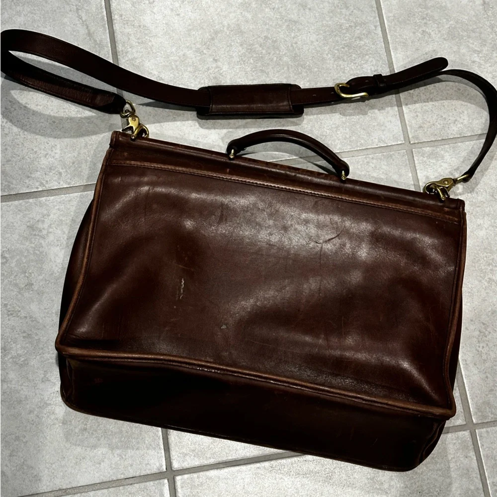 Vintage COACH Leather/Soft Briefcase